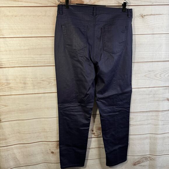 DG2 By Diane Gilman Purple Skinny Jeggings Size 16 - Picture 3 of 5